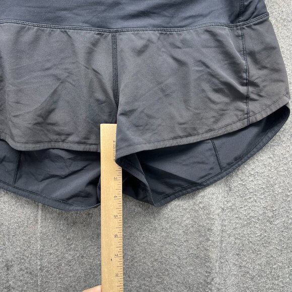 Lululemon Speed Up Shorts Women 6 Black Swift Fabric Running Short - Picture 5 of 10
